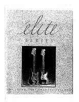 Fender Elite-Series-Precision-Bass-I-II - Owners Manual